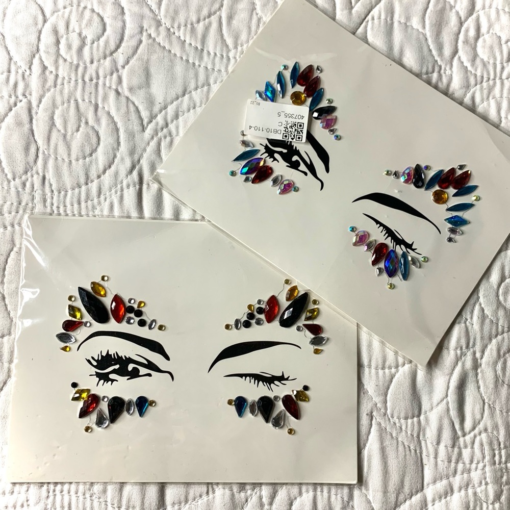 🖤3/$12🖤 Face Crystal Stickers